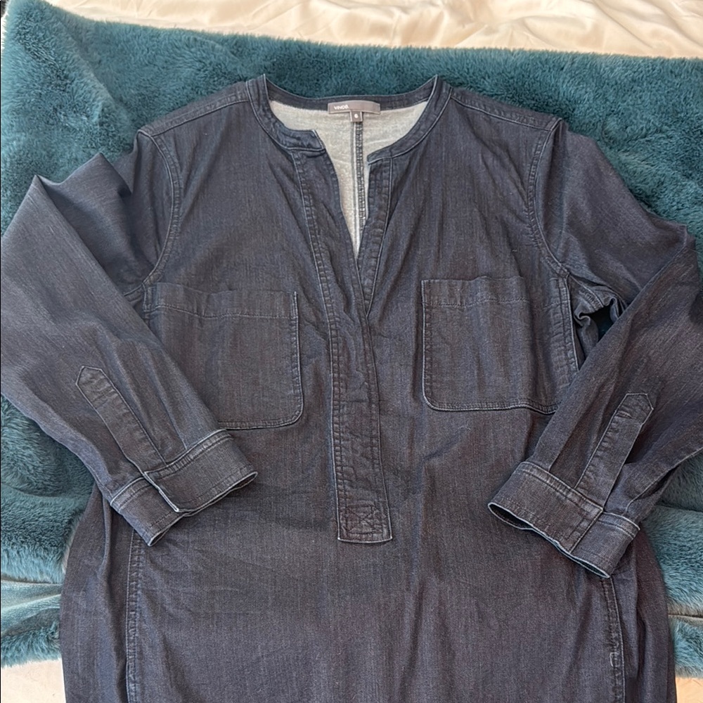 Dark Denim Long Sleeve dress